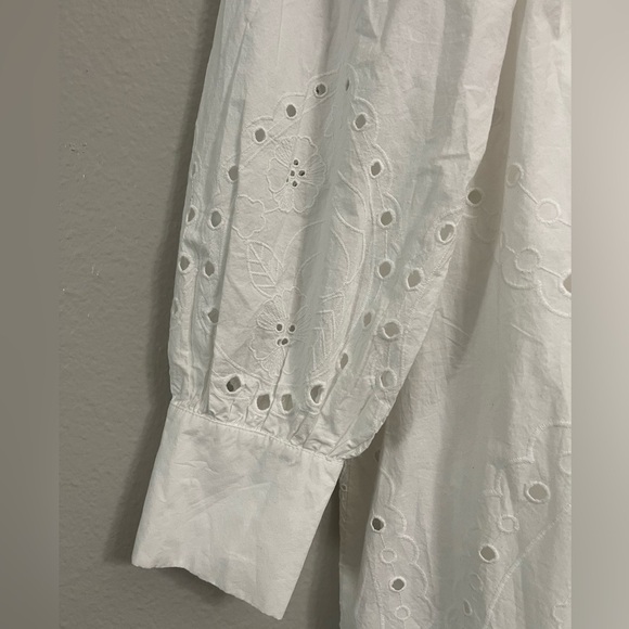 Zara Ruffled Openwork Embroidery Dress - Picture 3 of 11